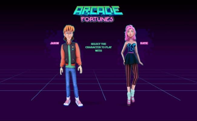Select a character to play: Jason or katie.