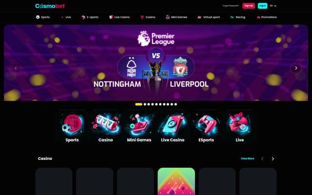 Cosmobet screenshot
