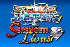 Stellar Jackpots with Serengeti Lions logo