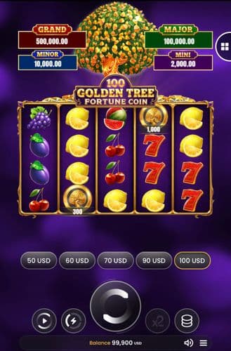 Golden Tree 100 Fortune Coin screenshot 1