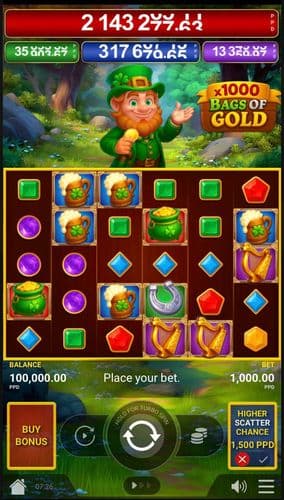 Bags of Gold x1000 screenshot 1