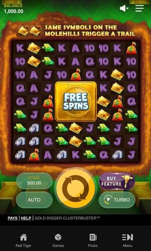 Gold Digger Clusterbuster screenshot 1
