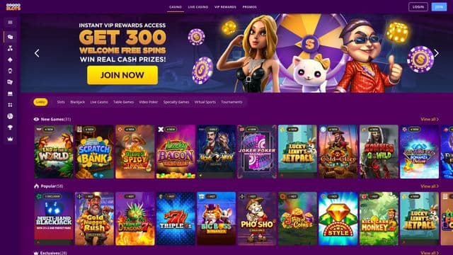 SuperSlots home screen
