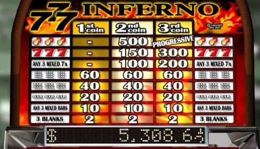 Triple 7s Inferno screenshot 1