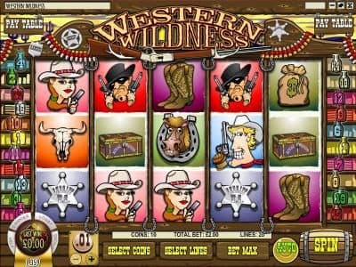 main game board featuring five reels and twenty paylines with a 500x max payout